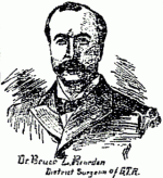 Dr. Bruce L. Riordan, District Surgeon, G. T. R.