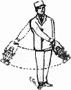 Stop hand/flag/lamp signal