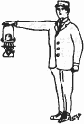 Reduce speed hand/flag/lamp signal